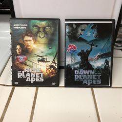 RISE AND DAWN OF THE PLANET OF THE APES $2. Ea.
