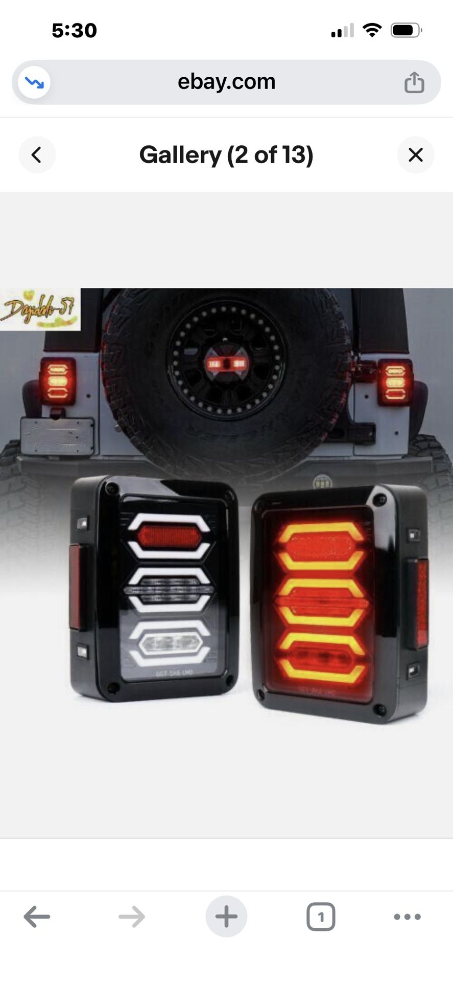 JEEP LED tail Lights