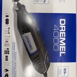 Dremel 4000 1.6 Amp Variable Speed Corded Rotary Tool Kit with 32 Accessories, 2 Attachments and a Carrying Case