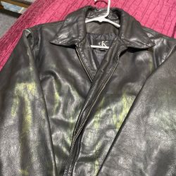 Calvin Klein Leather Man’s Jacket XL