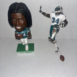 Ricky willams figure and bubble head