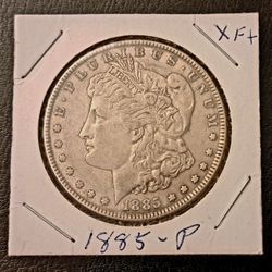 1885 Morgan Silver Dollar AU condition  - Under PCGS Pricing 