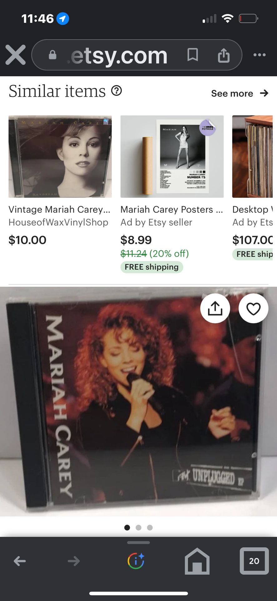Mariah Carey Cd Vintage From The 90S