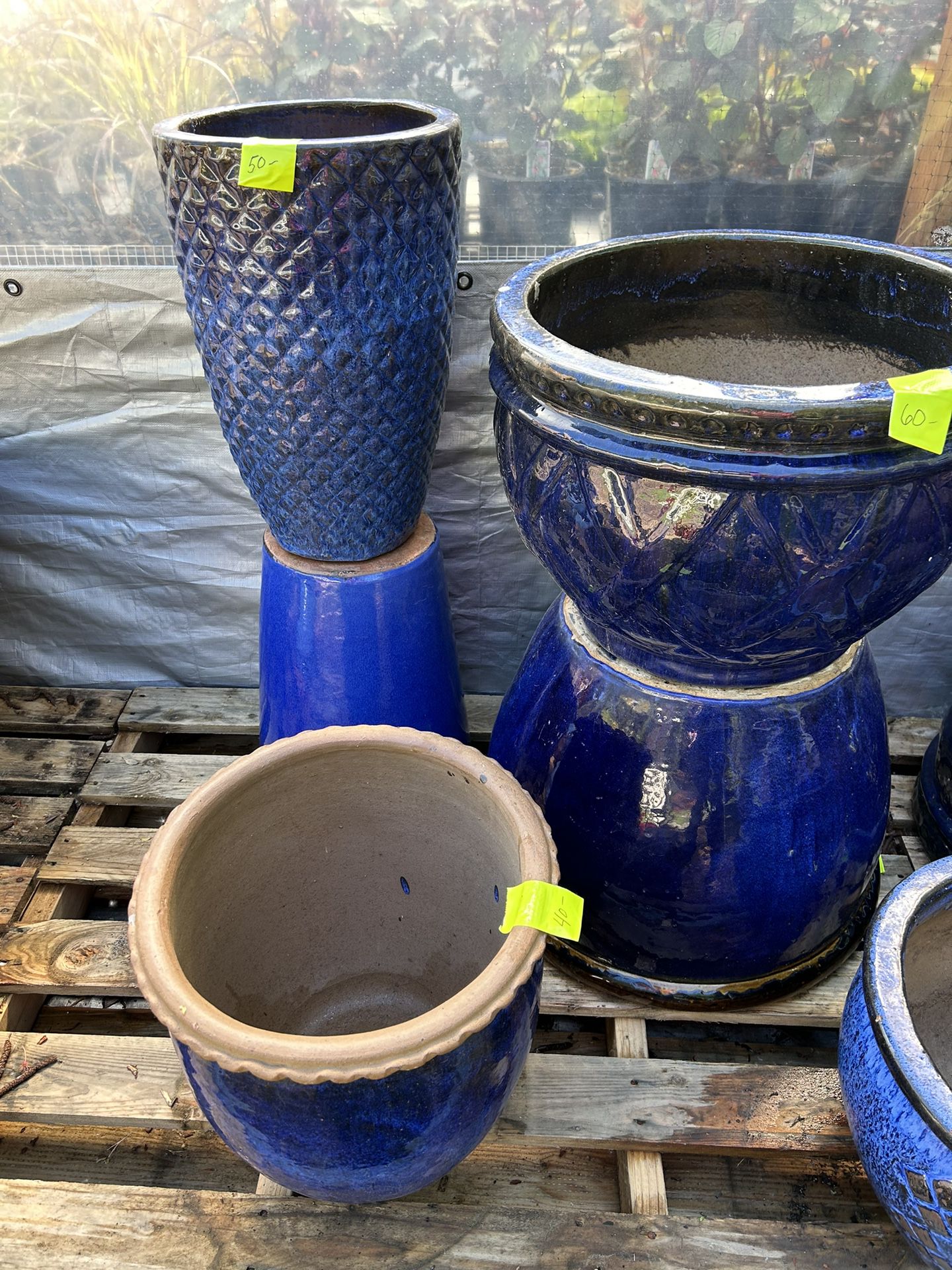 Blue Garden Pottery - Priced Individually 