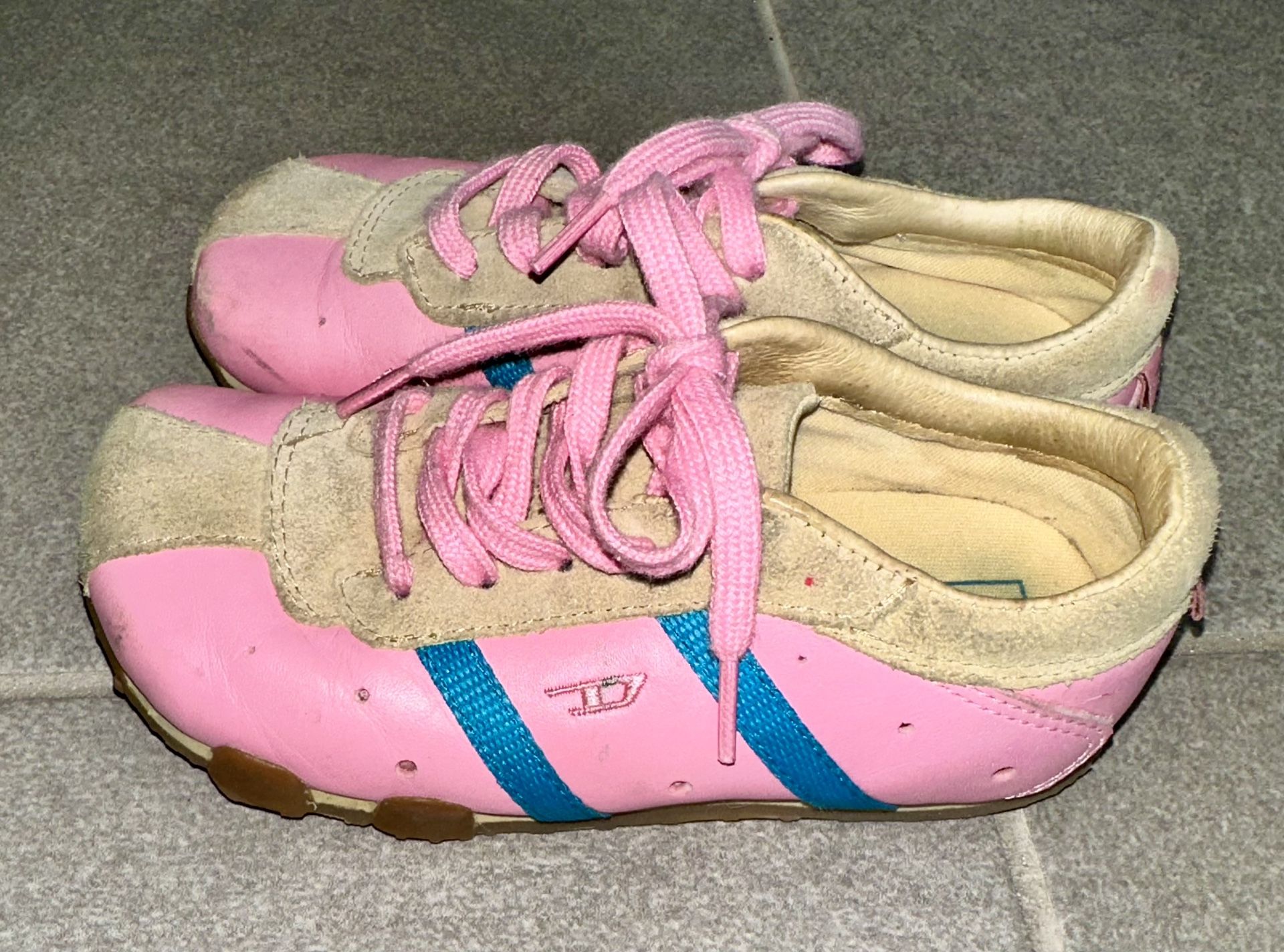 9C Toddler Diesel Kort Pink Blue & Beige Shoes