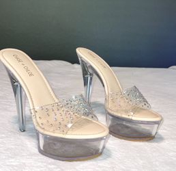 Clear heels