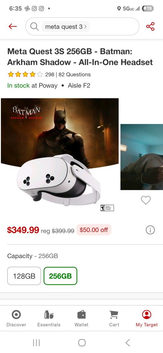 Meta Quest 3S 256GB - Batman: Arkham Shadow - All-In-One Headset
★★★★☆