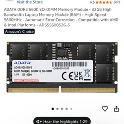 32g DDR 5