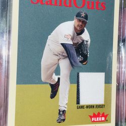 Roger Clemens 2 Color Game Worn Jersey Patch ASTROS