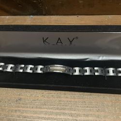 Final Price Drop ! Kay Men’s Steel Bracelet 