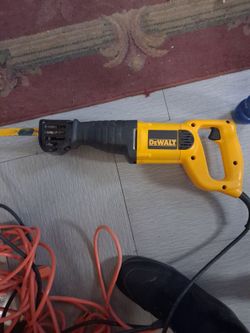 Corded dewalt reciprocating saw , and 50 ft. Cord.