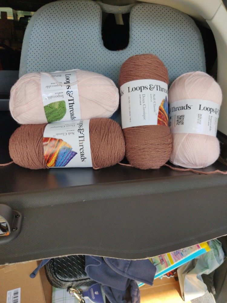 Loops And Threads Four Skein Lot New