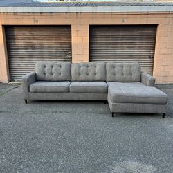 (Delivery Available) Ashley 2p Brown Sectional