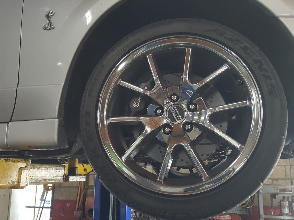1994-2004 FORD MUSTANG FR500 WHEELS RIMS 18X9 18X10 STAGGERED VERY GOOD CONDITION BLACK CHROME