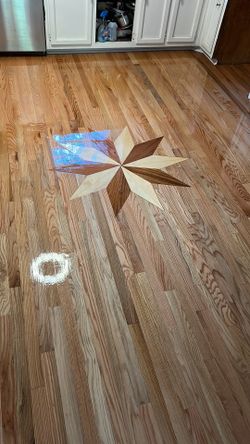installation of stairs and hardwood floors