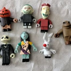 7 Piece Set Of A Nightmare Before Christmas