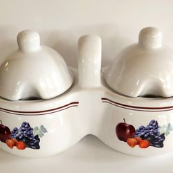 Vintage Houston Harvest Jam/Jelly Server Set 