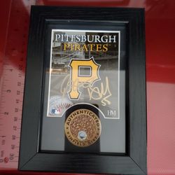 Josh Bell Pittsburgh Pirates Signed Framed