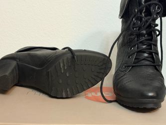 Leather Boots,lace up