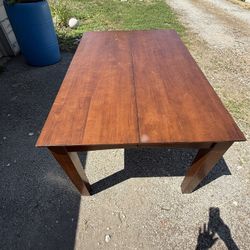 Table With Attached Extension boards. 