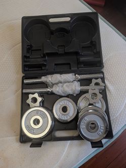 20kg adjustable chrome dumbbell