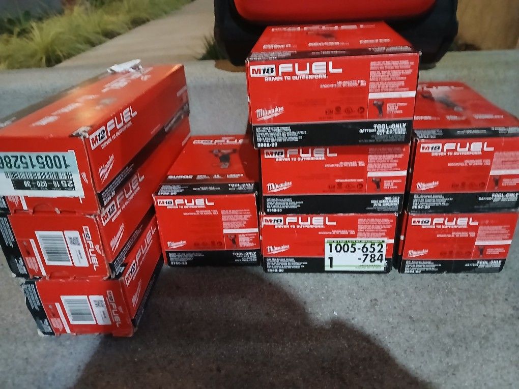 Milwaukee Fuel Impact Wrench Tool Lot Bnib