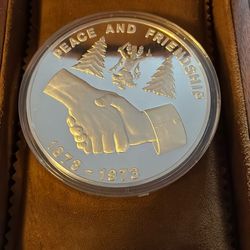 11.43 Oz Sterling Mescalero Apache Peace Medal