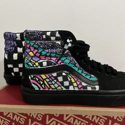 New Vans Shoes Hand painted Size9.5 Men’s/11 Women’s 