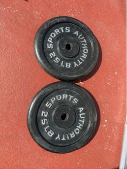 Gym plates 1 inch 25.lbs x 2