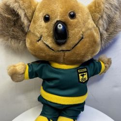 LOS ANGELES 1984 OLYMPICS "WILLY KOALA" PLUSH TOY MASCOT FOR AUSTRALIA ANIMAL