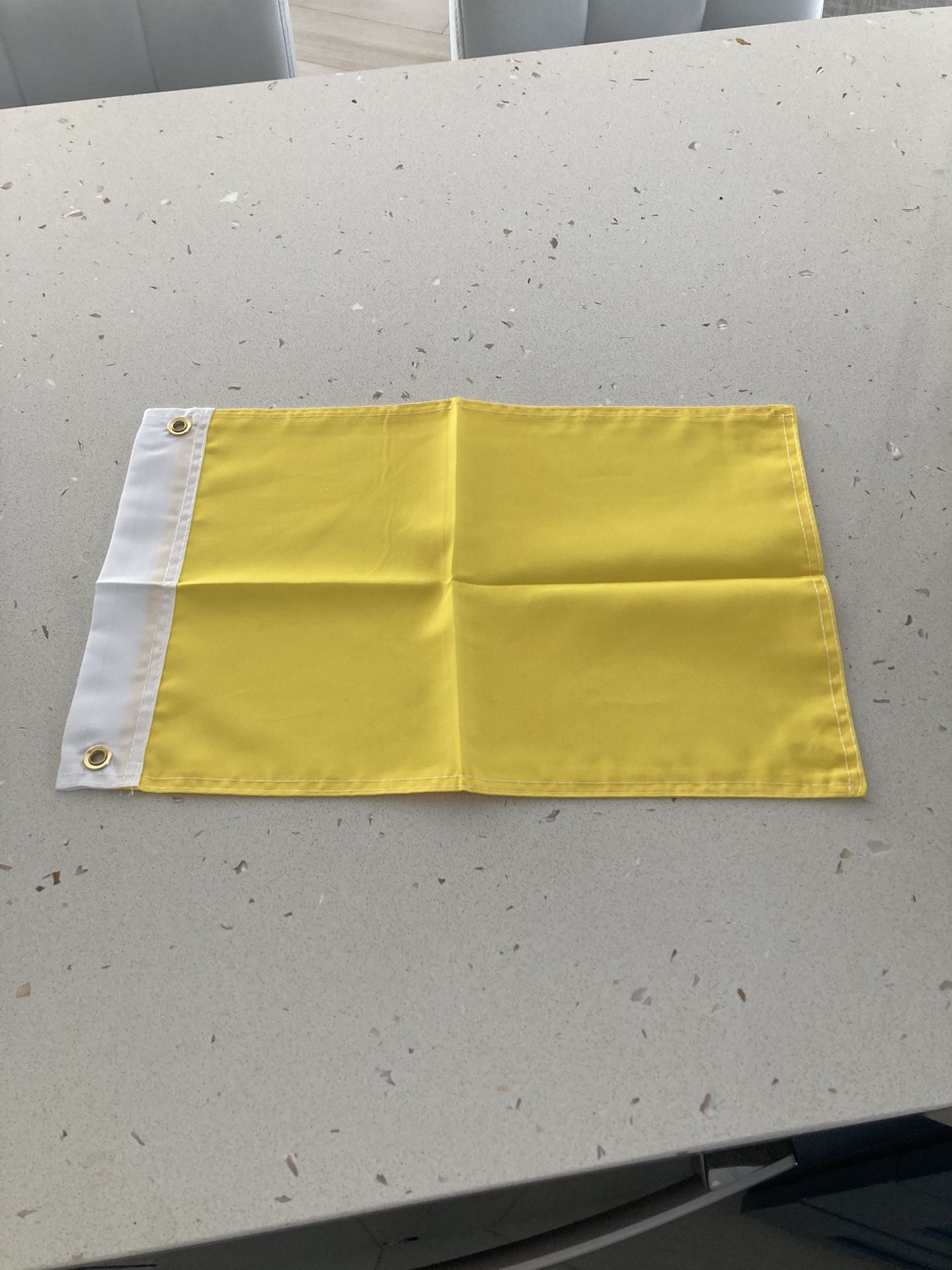 Nautical Quarantine Flag 19”x12”