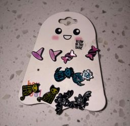 Glow in the dark earrings