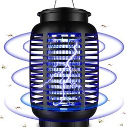 Bug Zapper & Attractant - Effective 4200V Electric Mosquito Zappers Killer - Insect Fly Trap, Waterproof for Indoor & Outdoor - Electronic Light Bulb