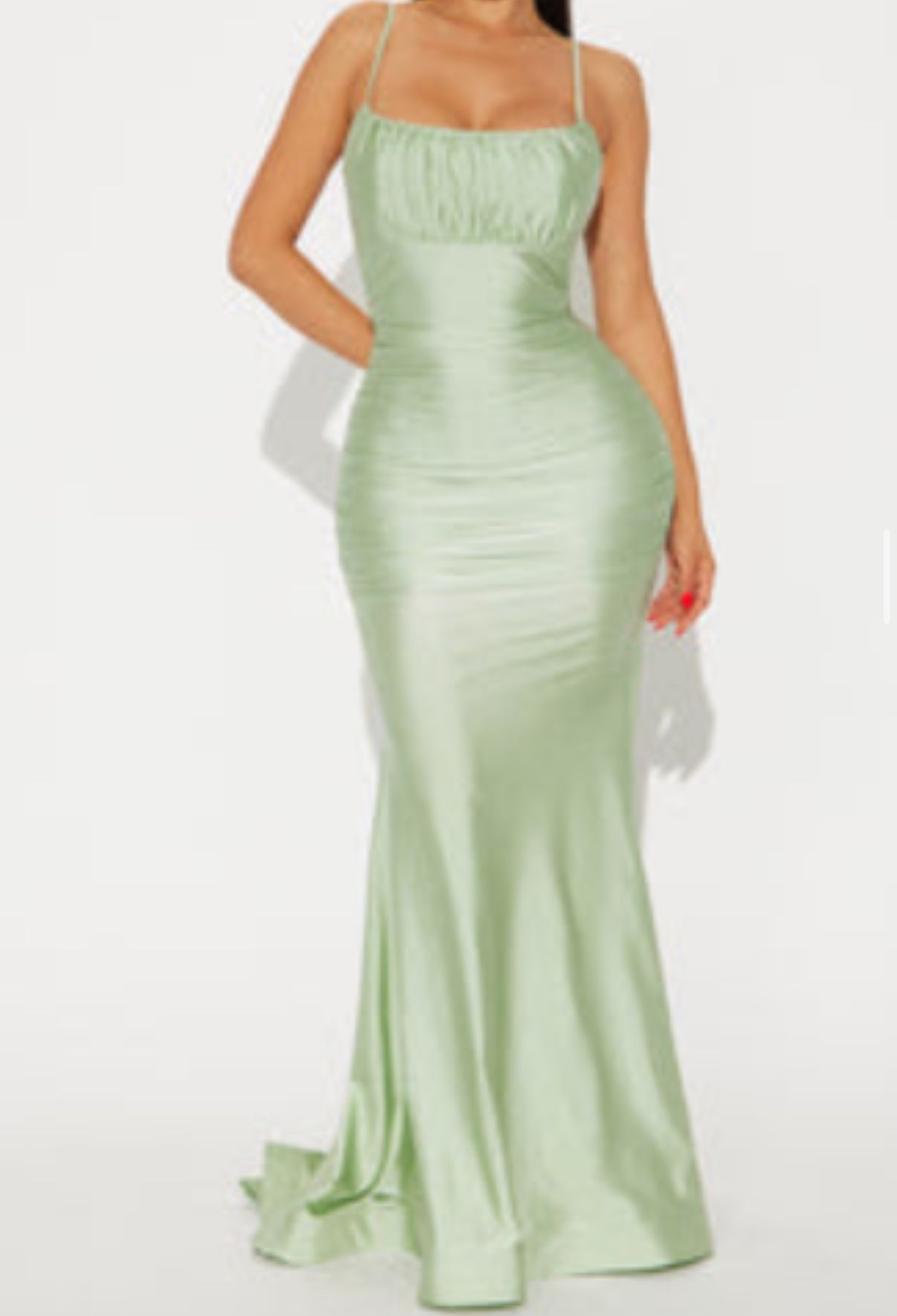 Green Floor Length Gown