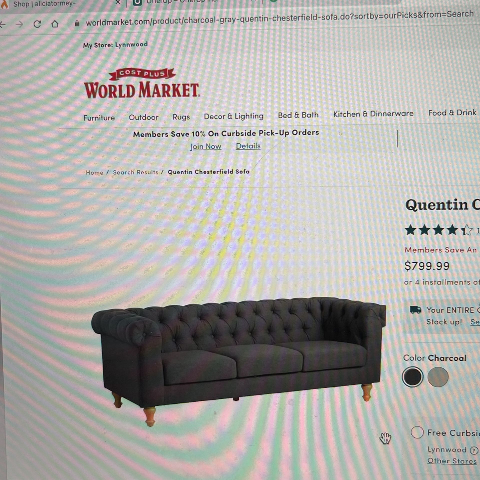 World Market couch!