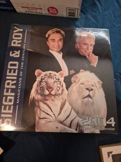 Sealed new siegfried & roy 2004 calendar