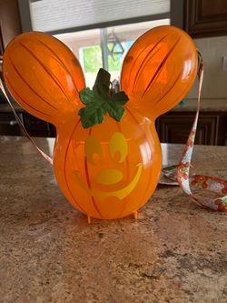 Disney Mickey Mouse Pumpkin Halloween Candy Bucket