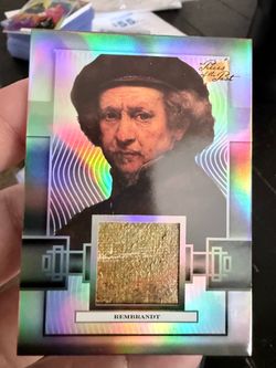 🎨🔥 REMBRANDT TRUE SILVER /50 AUTHENTIC PAINTING RELIC 🔥🎨