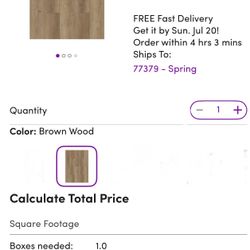 Evolux Fume 7x48 Wood Look Vinyl Flooring