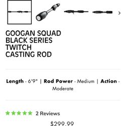Catch Co. Googan Squad Black Twitch Rod 