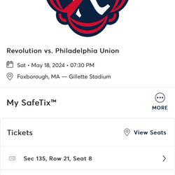 New England Revolution Tickets For Every Game Available.