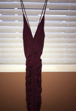 Burgundy Midi dress