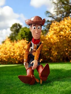 Disney Pixar Thinkway Toy Story Talking Woody Pull String Doll 16”