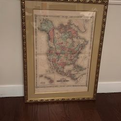 Vintage/Antique Map Of North America!
