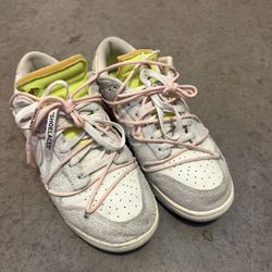 Authentic Size 10.5 Men’s Off White X Nike Dunk Low