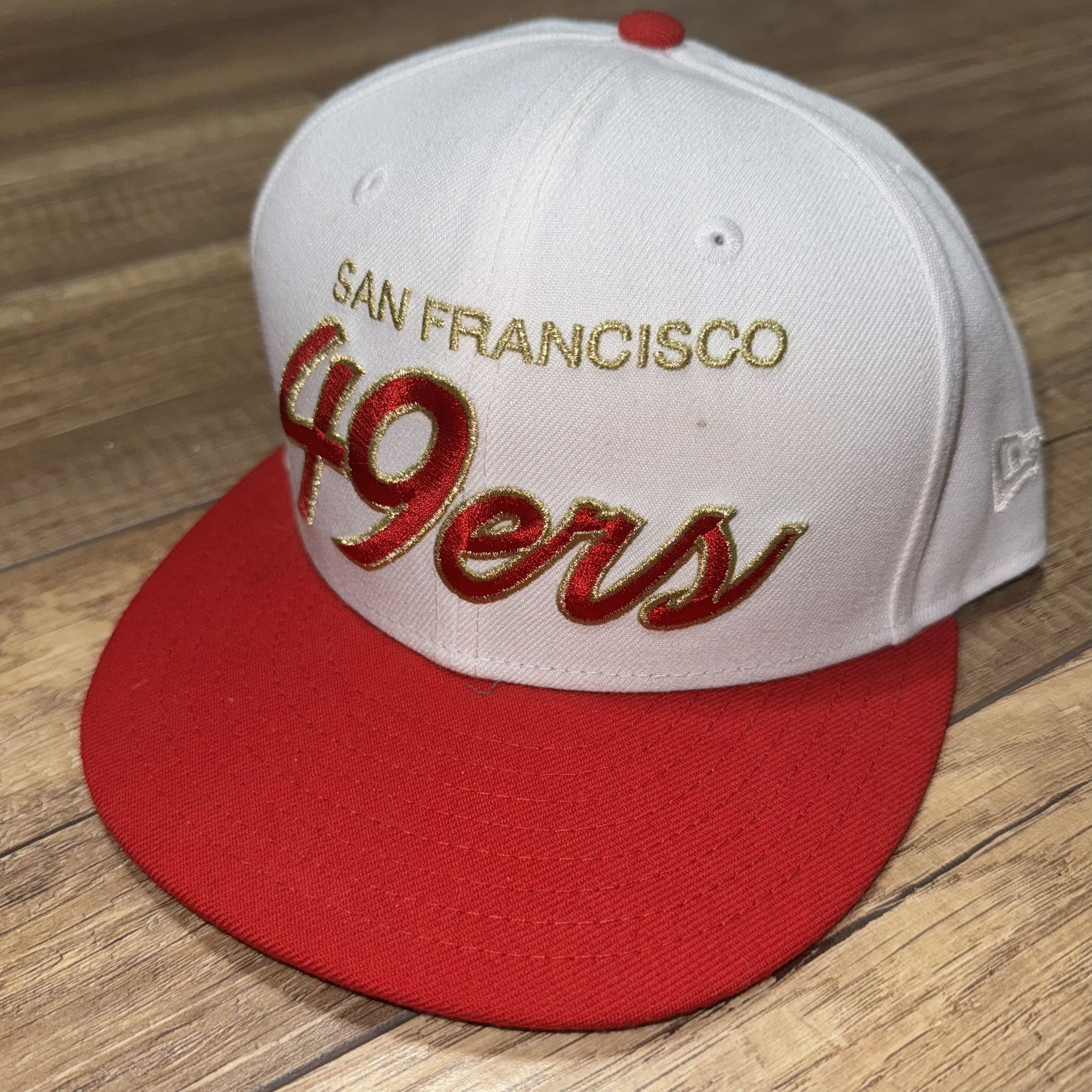 San Francisco 49ers New Era 2 Tone 9FIFTY Snapback Hat Cap OSFM - Flaws CHEAP
