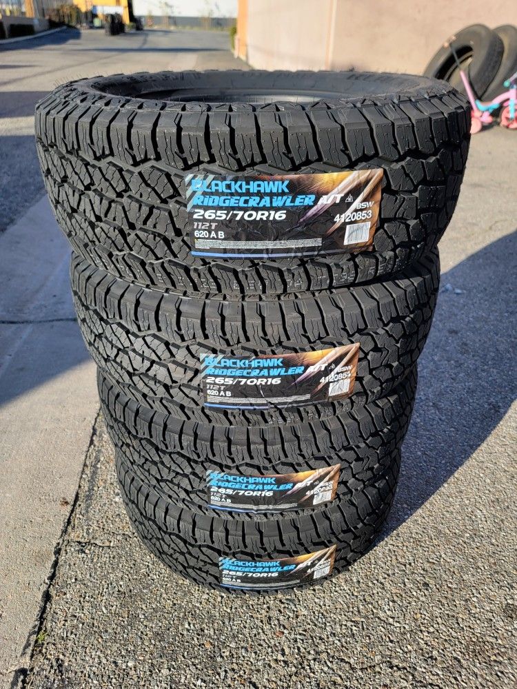 265 70 16 NEW TIRES TACOMA 4RUNNER TUNDRA SEQUOIA FRONTIER XTERRA COLORADO CANYON SILVERADO SIERRA F150