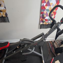 Sunny Health & Fitness Row-N-Ride PRO – Full Body Squat & Cardio Machine