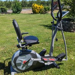 Versatile Body Rider 3-in-1 Trio-Trainer - Elliptical, Upright, Recumbent Exercise Machine

