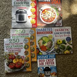 New, never used cooking books. Each $3-5. All 7 books for $20. 